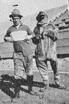 Early UNC Mascot walking